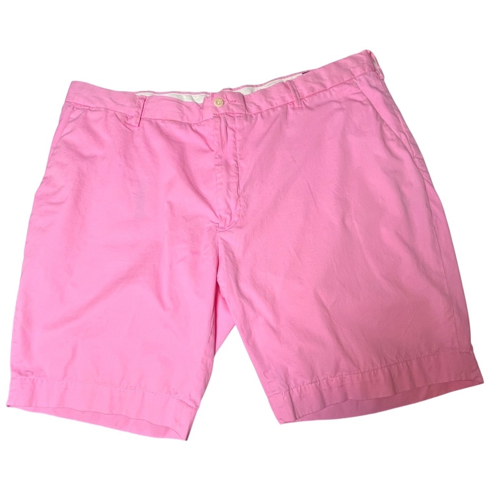 Polo Ralph Lauren Pink Chino Shorts Preppy Pima Cotton Blend Mens 40